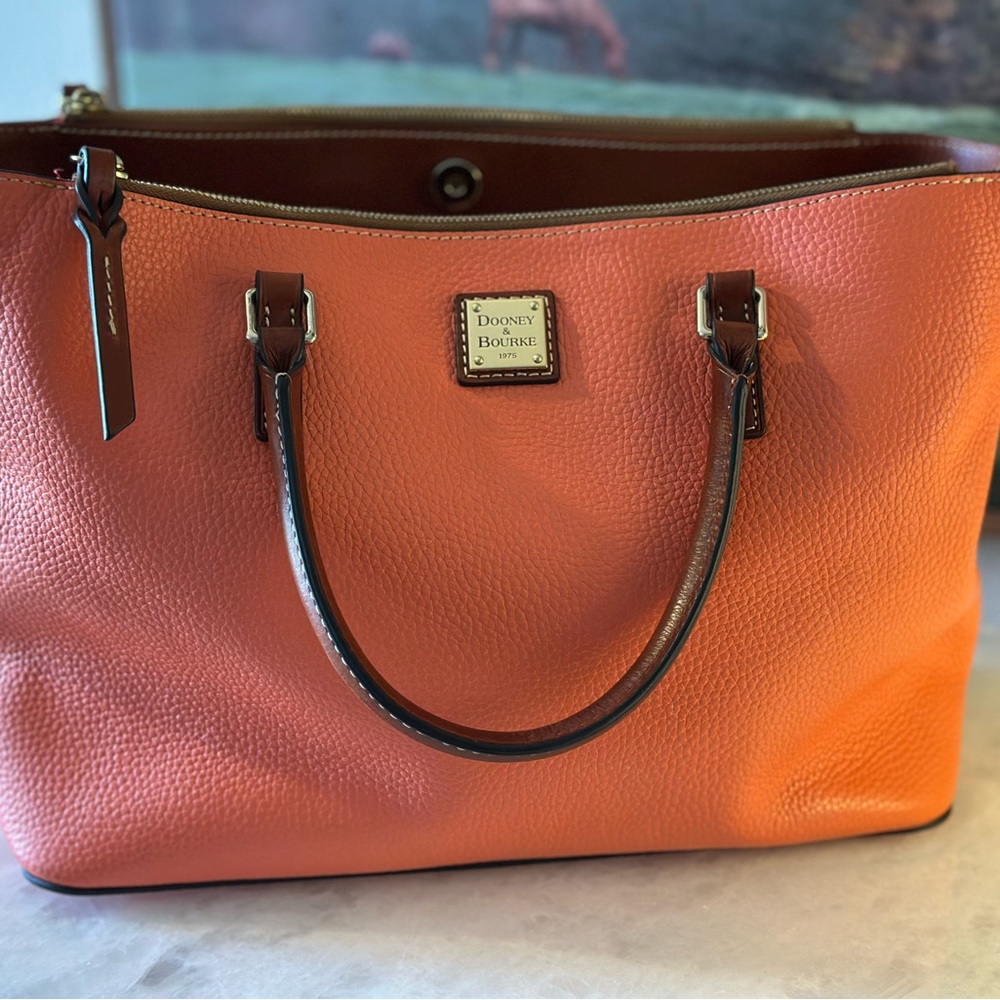 Dooney & Bourke Coral Wren Pebbled Leather Tote